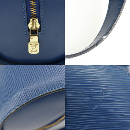 LOUIS VUITTON Soufflot HandBag M52225 Epi Leather Toledo Blue Made in France 1995 MI1915 Zipper Women's