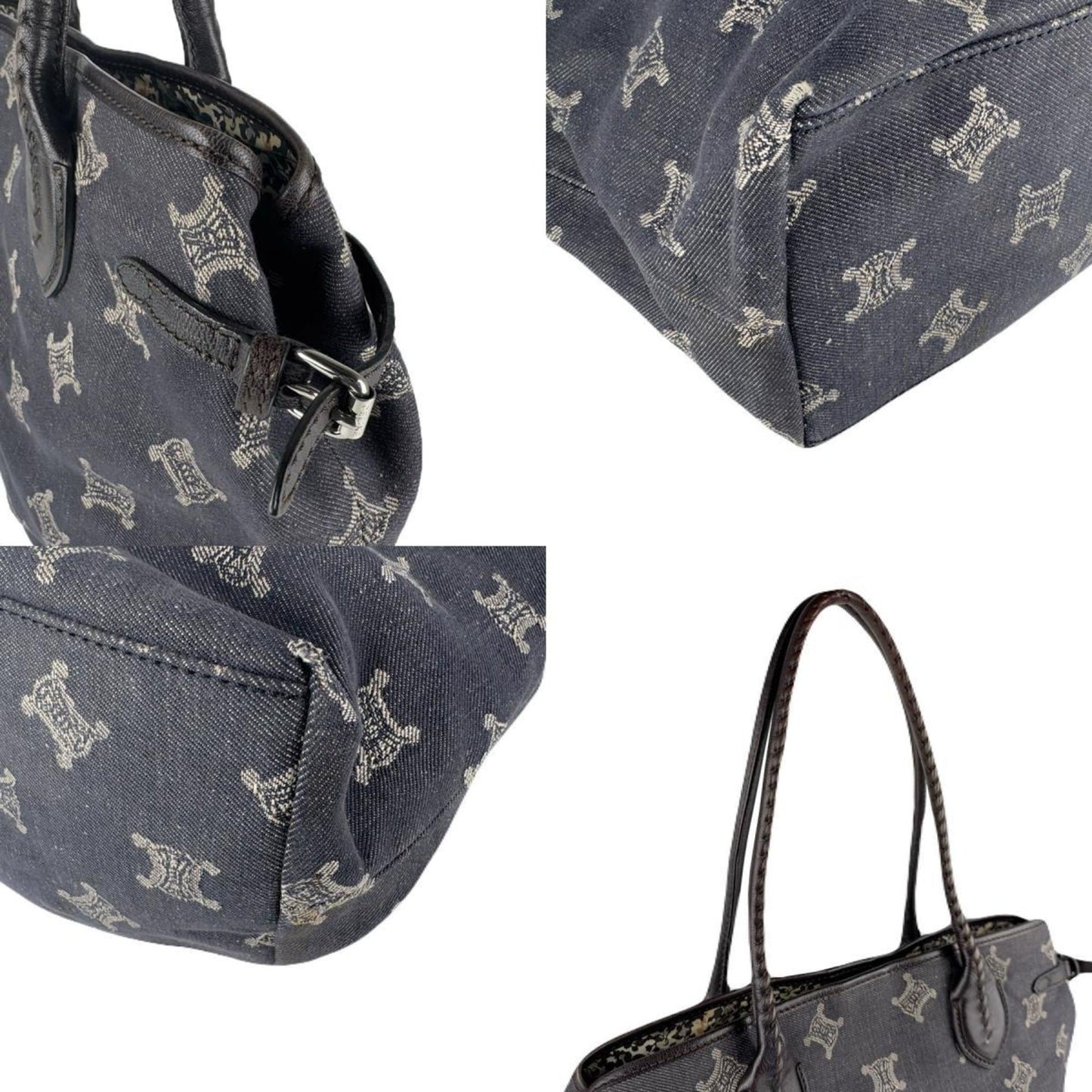 Christian Dior Silver Leather Handbag Shoulder Bag ()