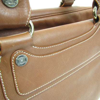 Celine Boogie Women,Men Leather Boston Bag Brown