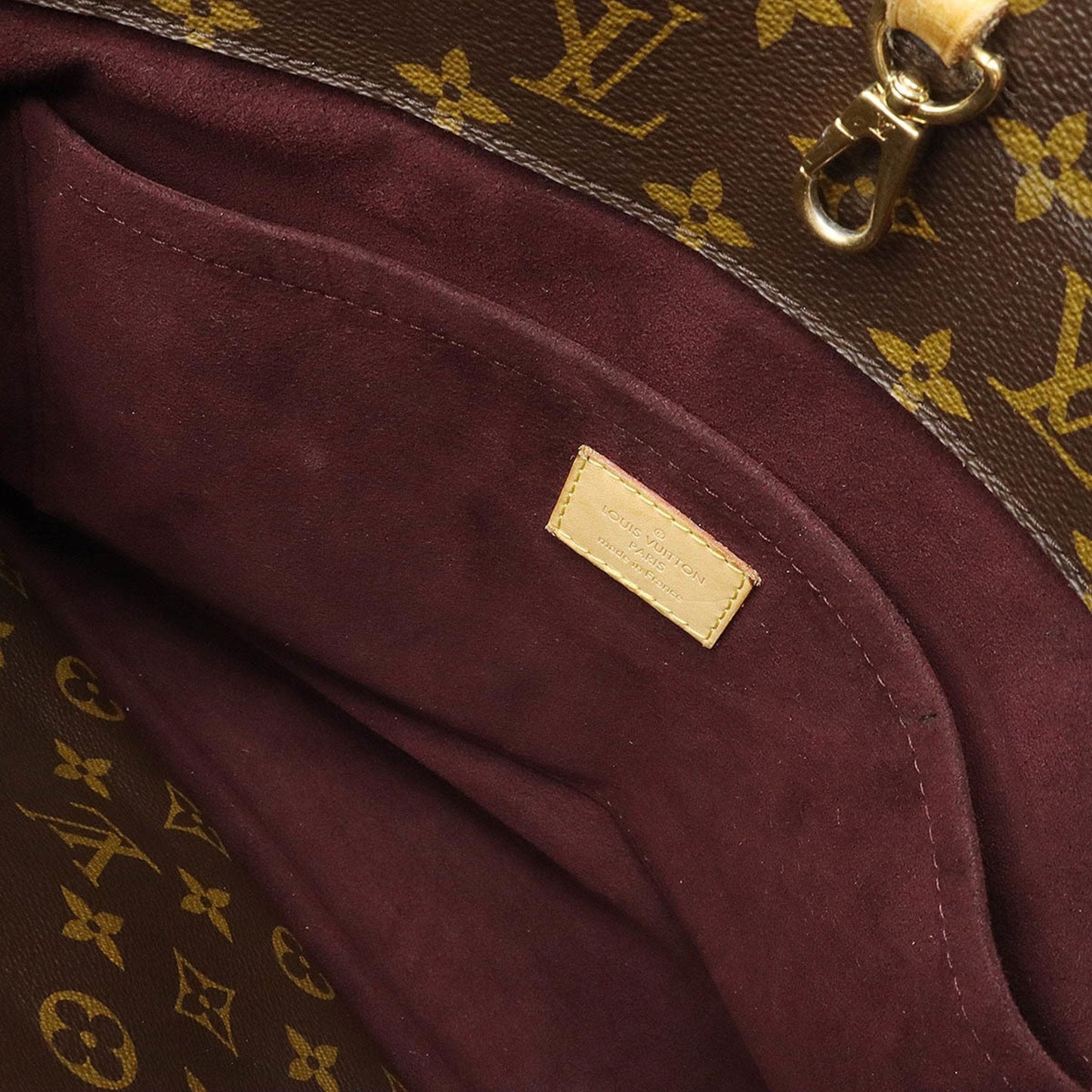 LOUIS VUITTON Monogram Montaigne GM Handbag Tote Bag Shoulder M41067