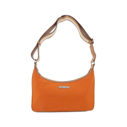 Gucci Light Brown Canvas Leather Shoulder Bag ()