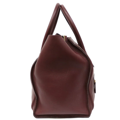 Celine Handbag Luggage Mini Shopper Purple Ladies