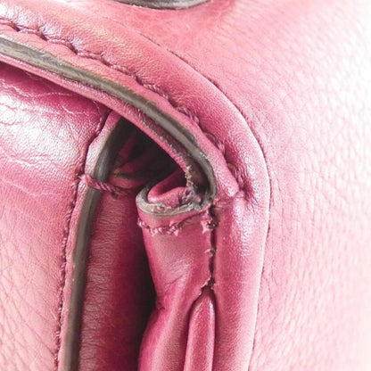 Gucci Bordeaux Leather Handbag