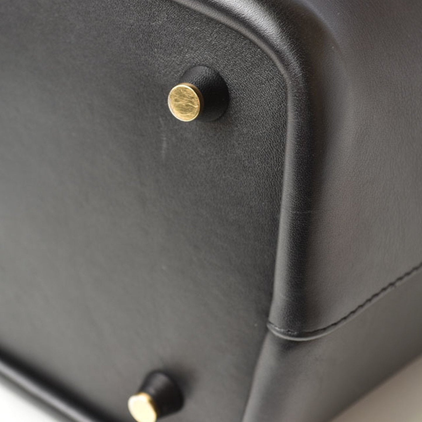 Celine bag drawstring  Seau leather black