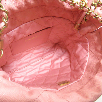 CHANEL 22 Mini 2wayShoulder Bag Pink Coral pink Caviar Skin [Grained Calf] Shiny Grain Calfskin AS3980 B14407 NR646