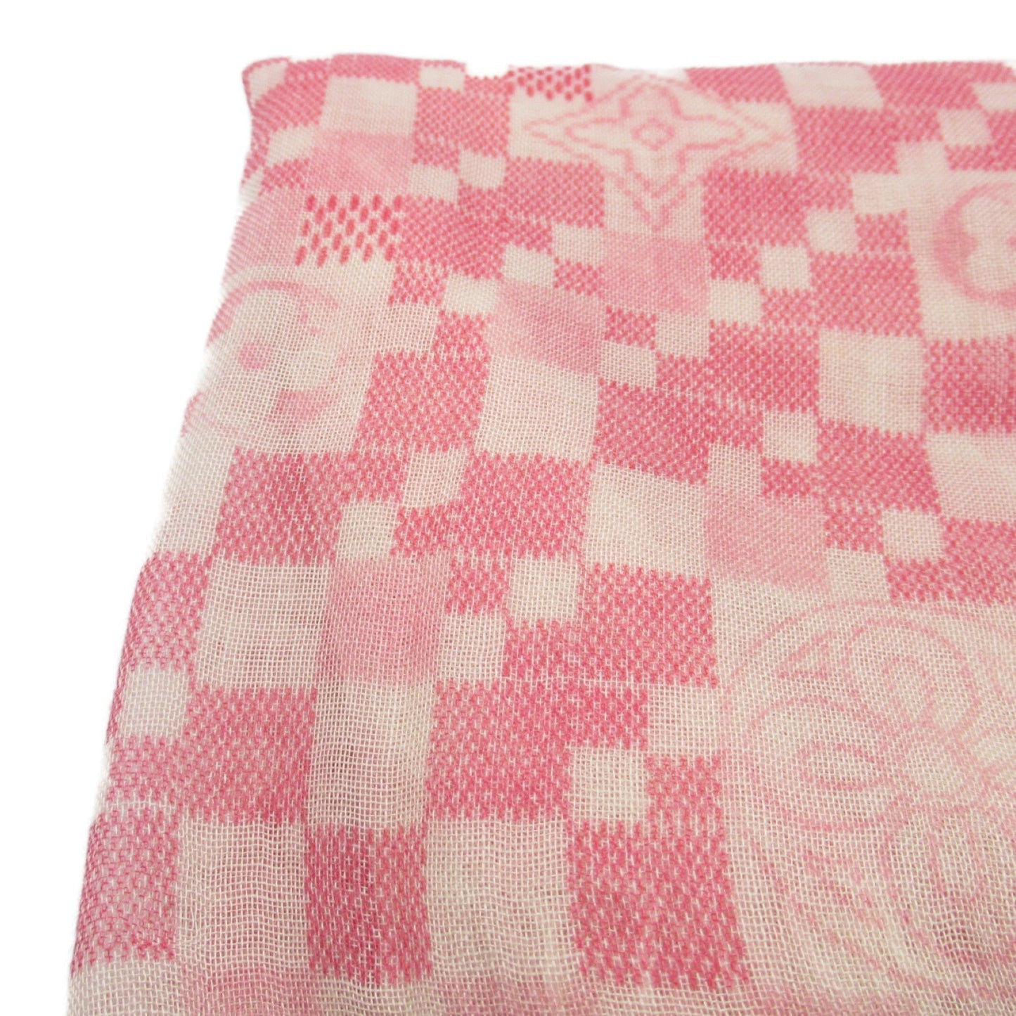 LOUIS VUITTON Scarf Pink Cashmere