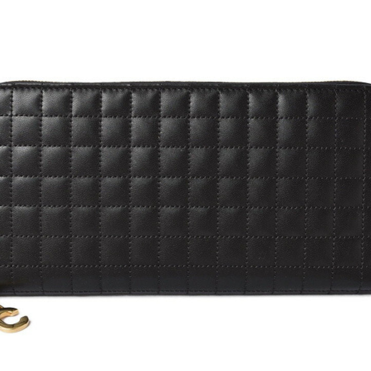 Celine Wallet Celine Long Wallet/Large Zipped 10B553BFL Quilted Black