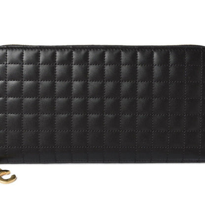 Celine Wallet Celine Long Wallet/Large Zipped 10B553BFL Quilted Black