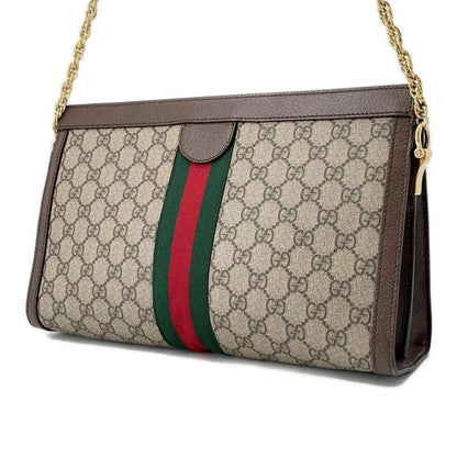Gucci Brown Pvc Leather Shoulder Bag