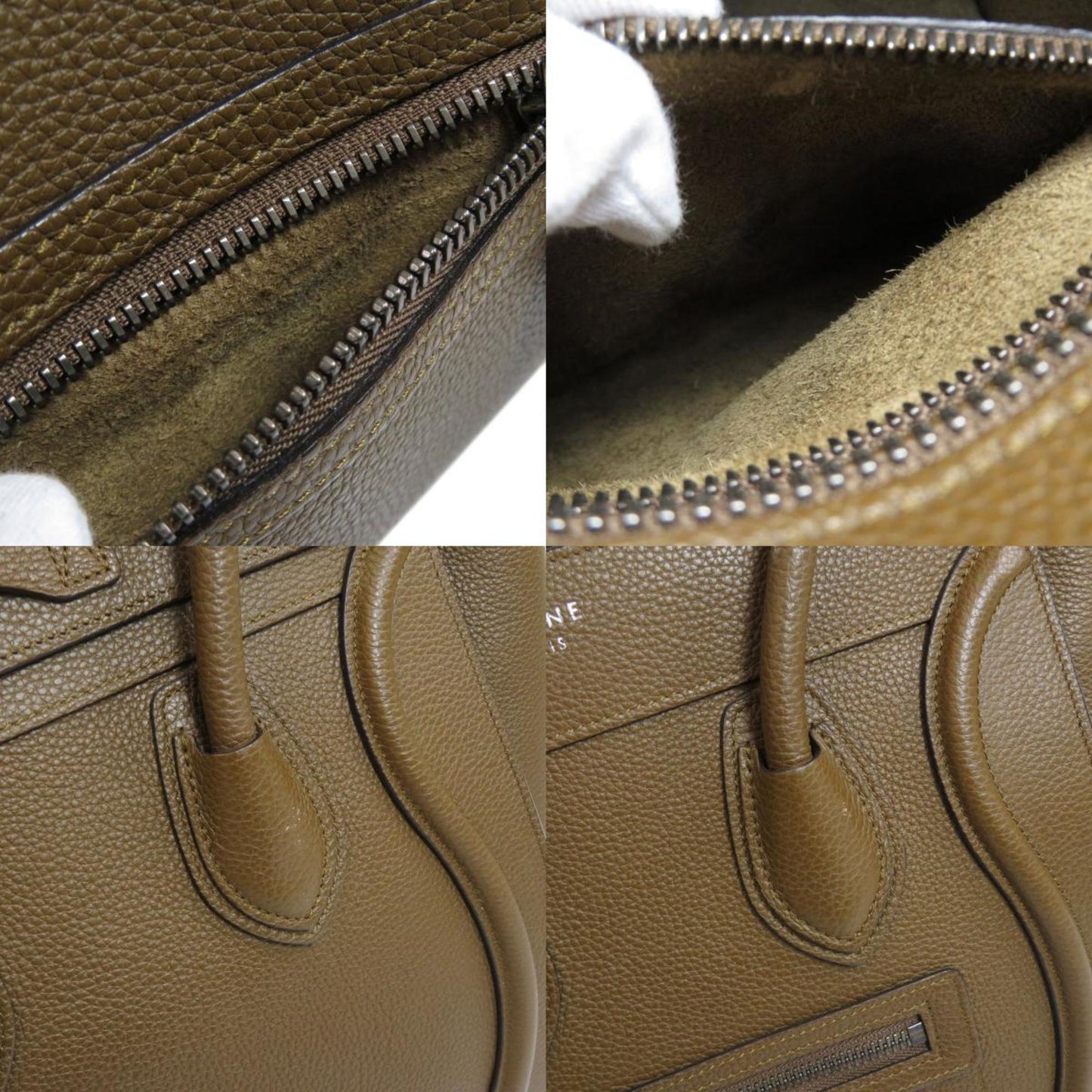 Celine Luggage Micro Handbag Calf Ladies