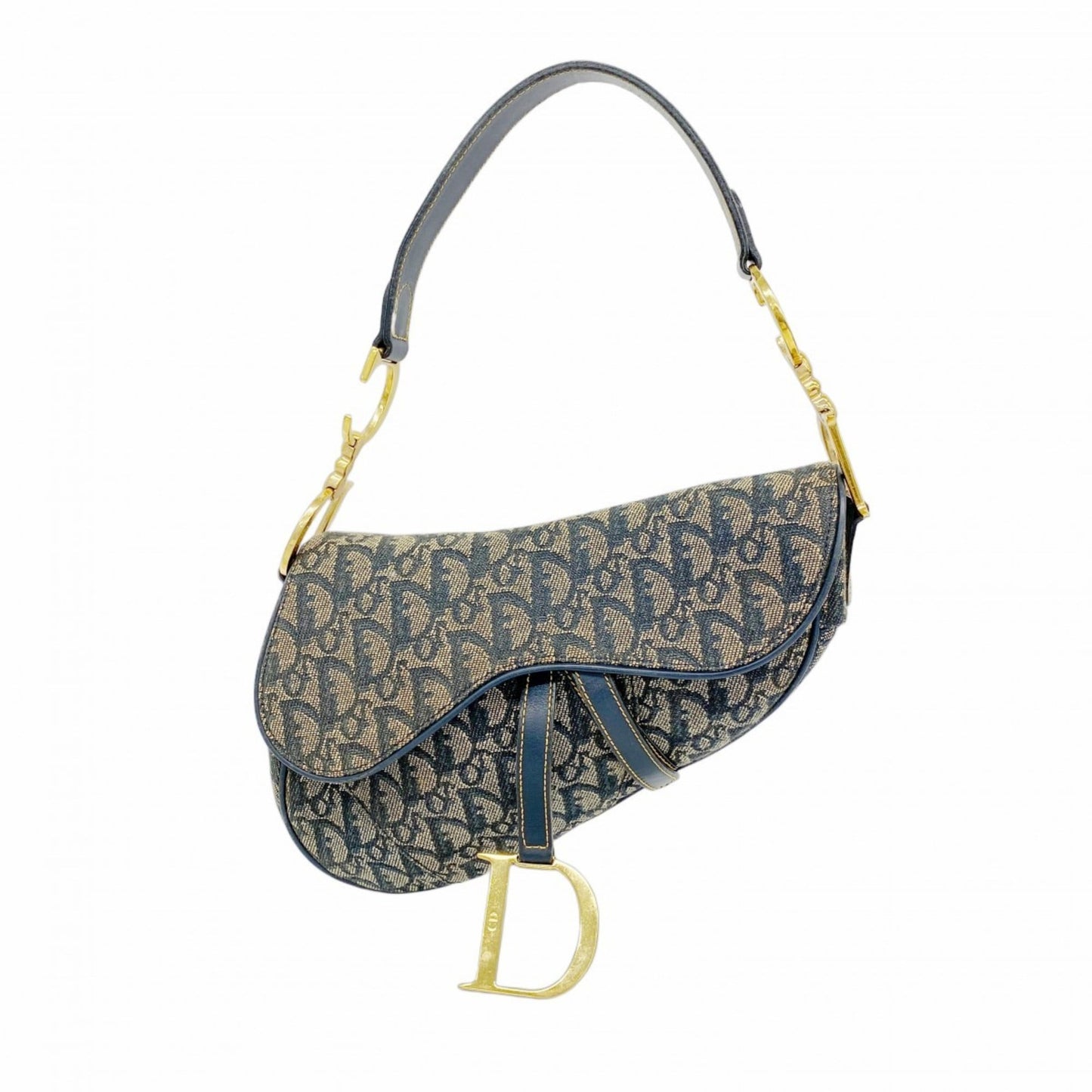 Christian Dior Navy Canvas Handbag ()