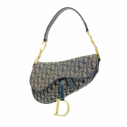 Christian Dior Navy Canvas Handbag ()