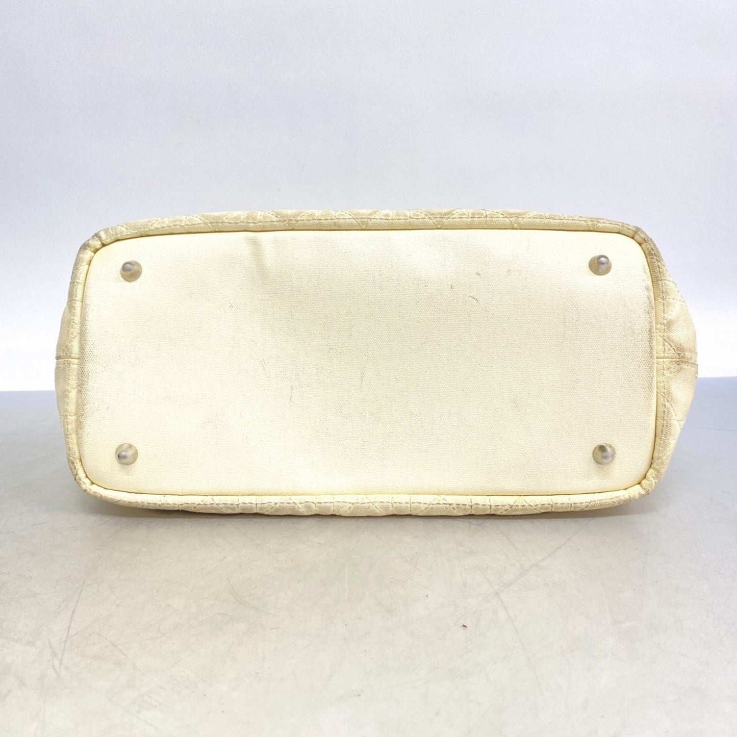 Christian Dior White Canvas Tote Bag ()