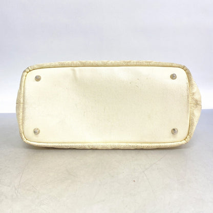 Christian Dior White Canvas Tote Bag ()