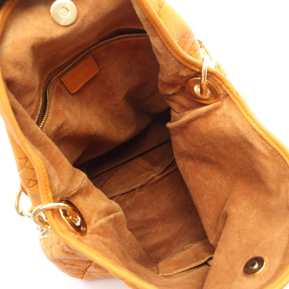 Christian Dior Orange Leather Handbag Shoulder Bag ()