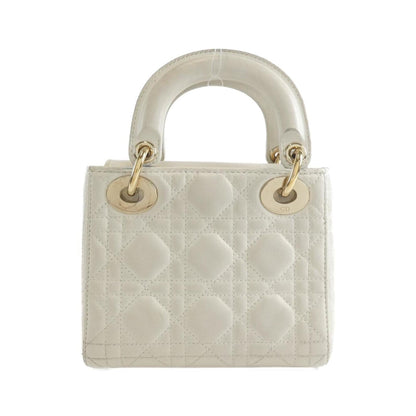 Christian Dior White Leather Handbag ()