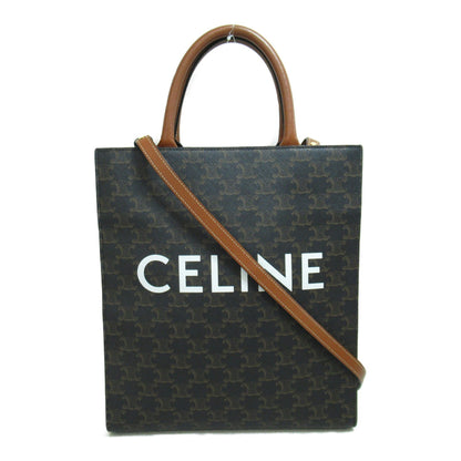 Celine vertical hippo handbag Brown Dark brown PVC coated canvas