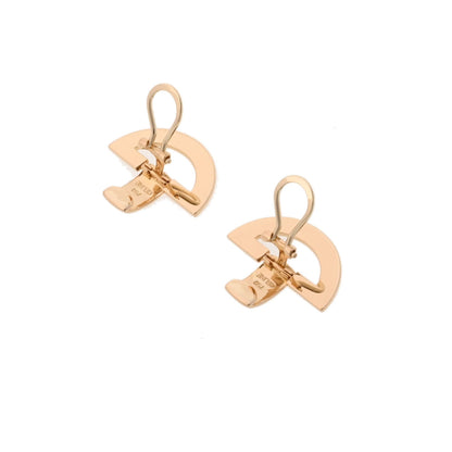 Celine ladies K18 yellow gold earrings
