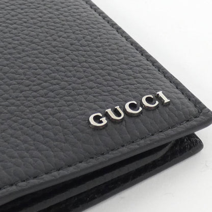 Gucci Black Leather Long Wallet (Bi-Fold)