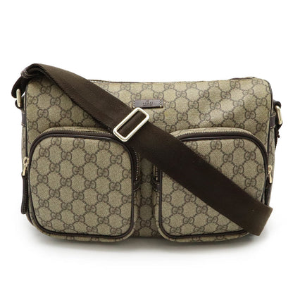 Gucci Dark Brown Pvc Leather Shoulder Bag