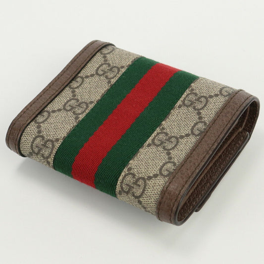 GUCCI Zip Ophidia 523174 96IWG 8745 Trifold Wallet PVC Unisex