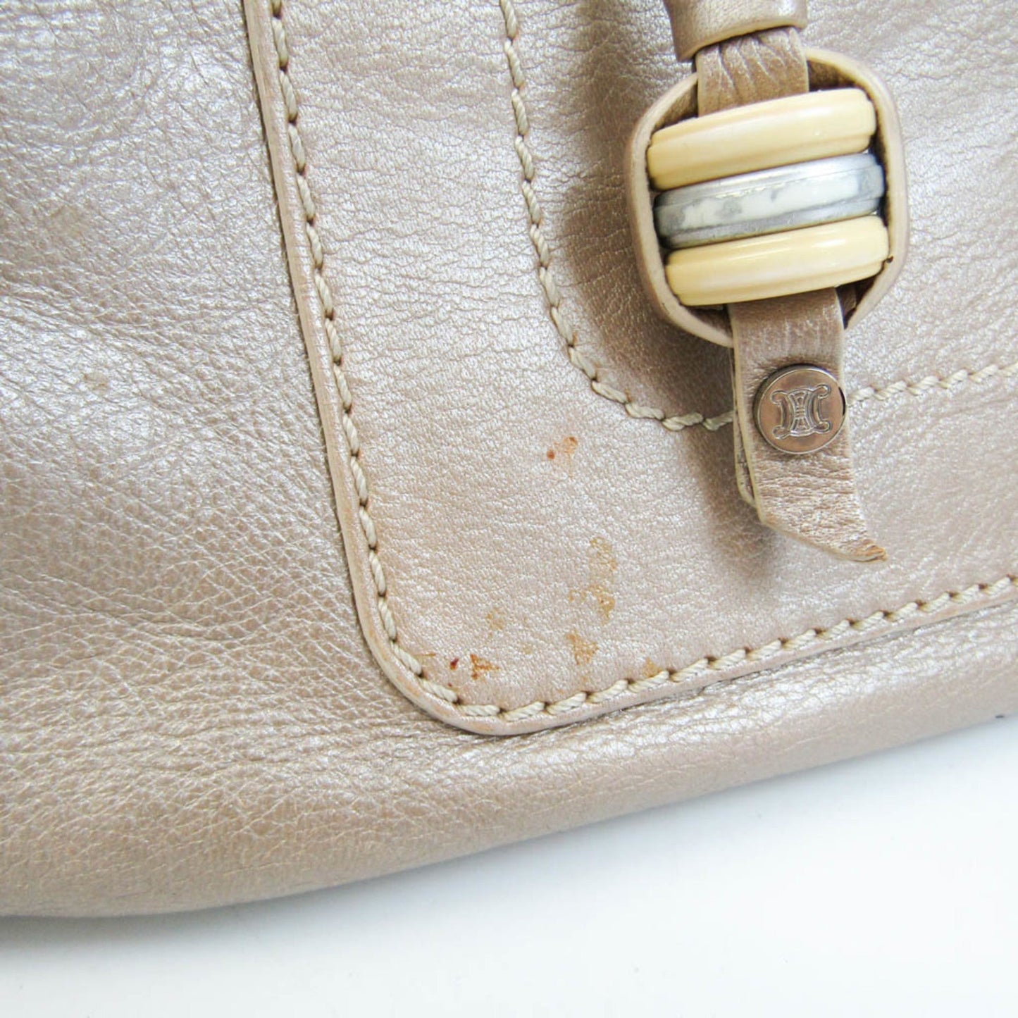 Celine Boogie Women's Leather Handbag Beige,Champagne
