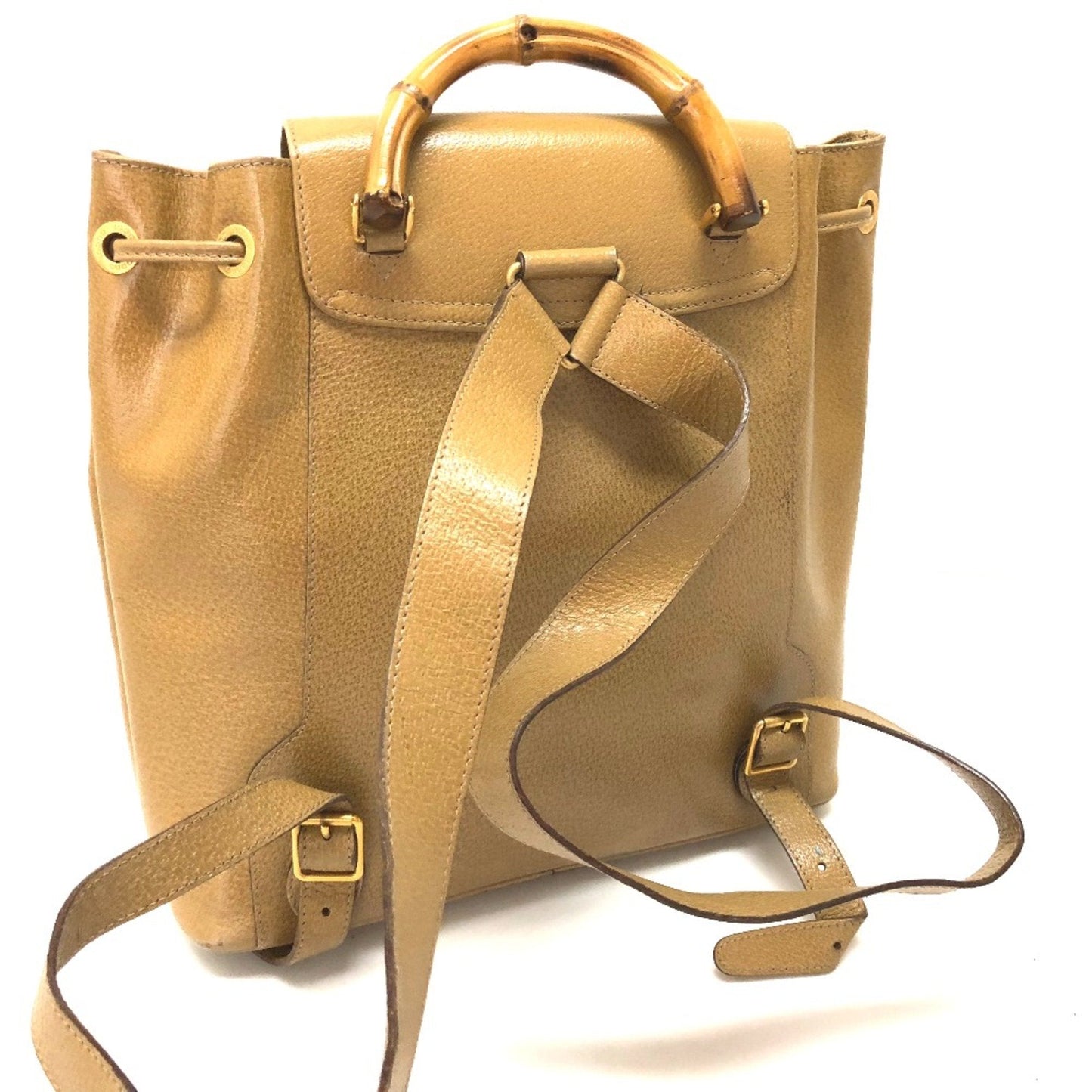 Gucci Beige Leather Backpack