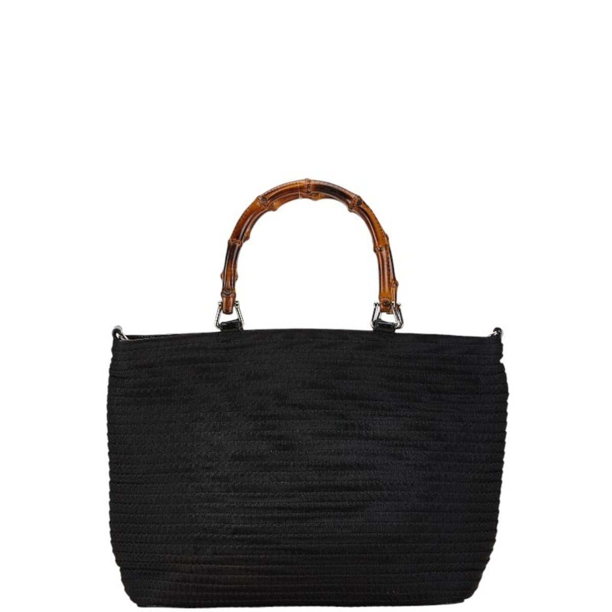 Gucci Black Canvas Handbag Tote Bag