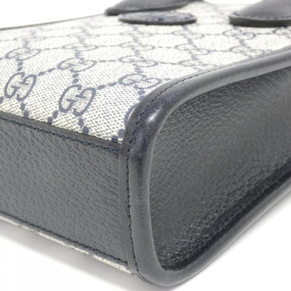 Gucci Beige Blue Gg Supreme Handbag