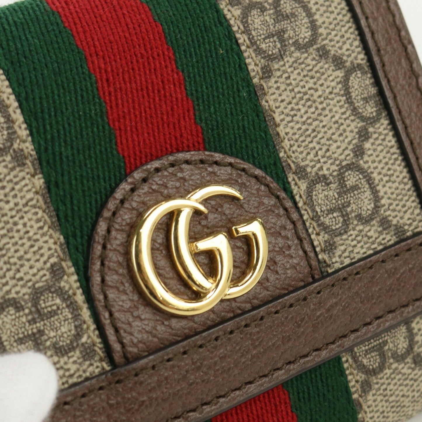 GUCCI Zip Ophidia 523174 96IWG 8745 Trifold Wallet PVC Unisex