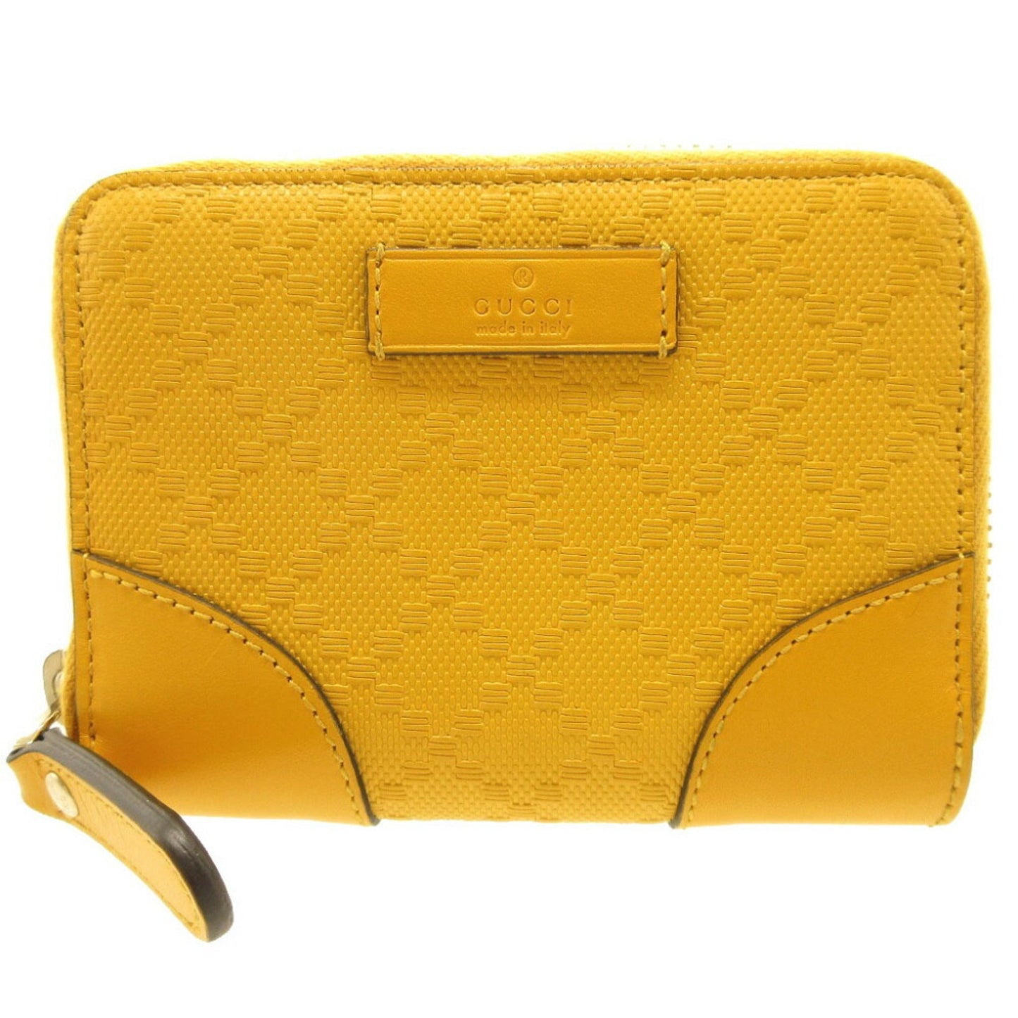 Gucci Yellow Leather Coin Purse/Coin Case ()
