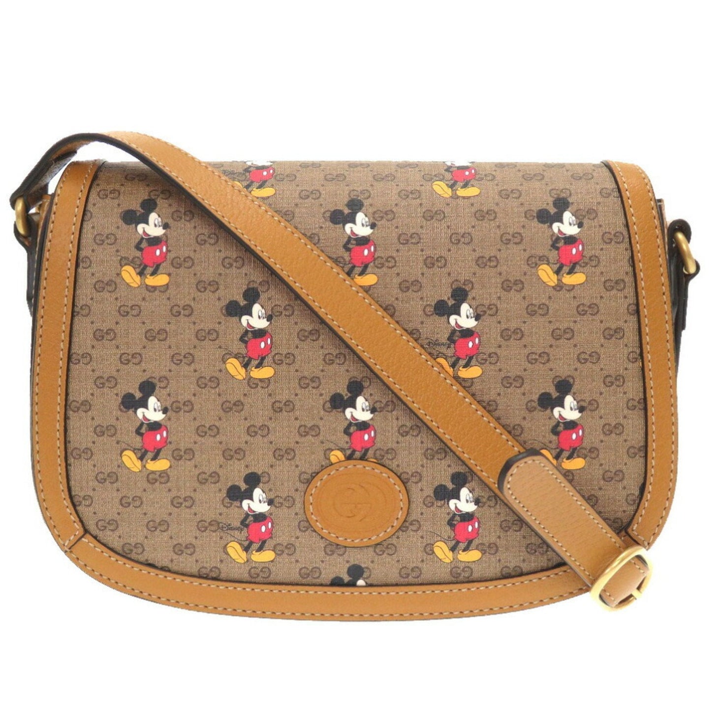 Gucci x Disney GG Supreme Small Shoulder Brown 602694 Bag