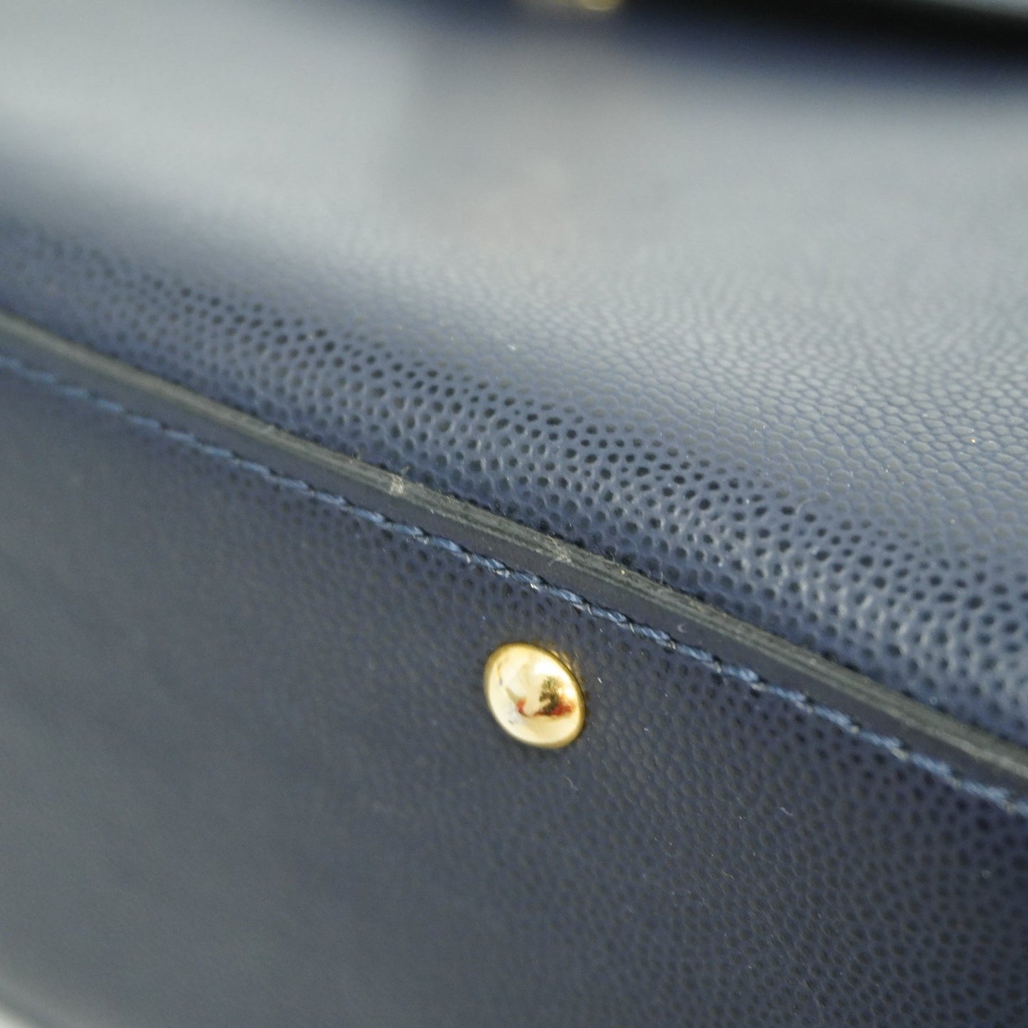 Celine  2way Bag Women's Leather Navy