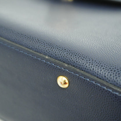 Celine  2way Bag Women's Leather Navy