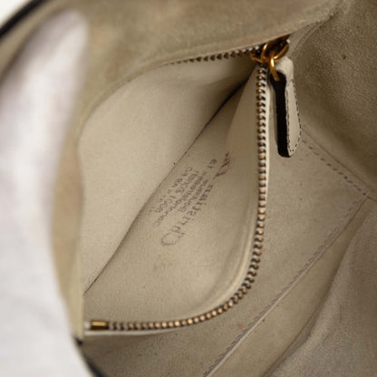 Christian Dior Off-White Leather Handbag Shoulder Bag ()