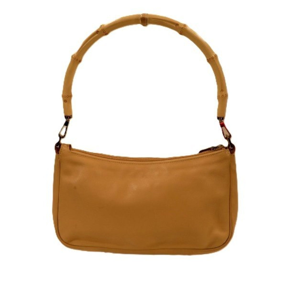 Gucci Bamboo Beige Leather Handbag