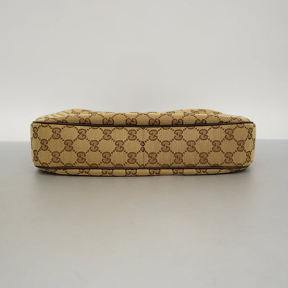 GUCCIAuth  Sherry Line Shoulder Bag 145757 Women's GG Canvas Beige,Brown