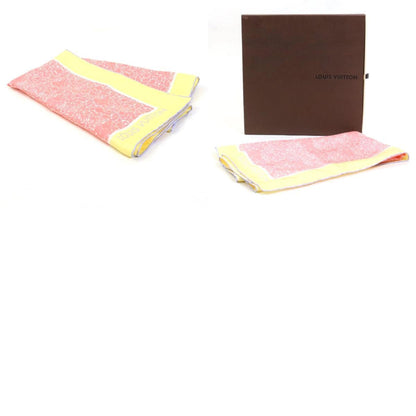 LOUIS VUITTON Scarf Silk Yellow/Pink Ladies M75273 e55766a