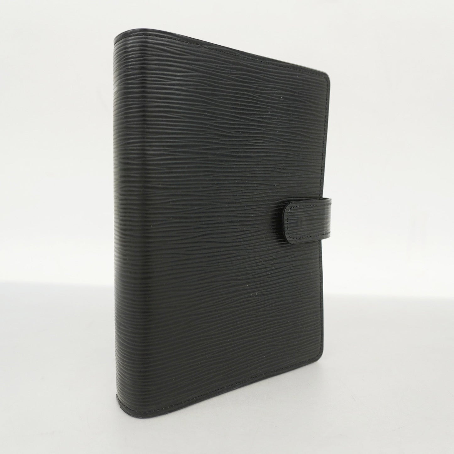 Louis VuittonAuth  Epi Planner Cover Noir Agenda MM R20042