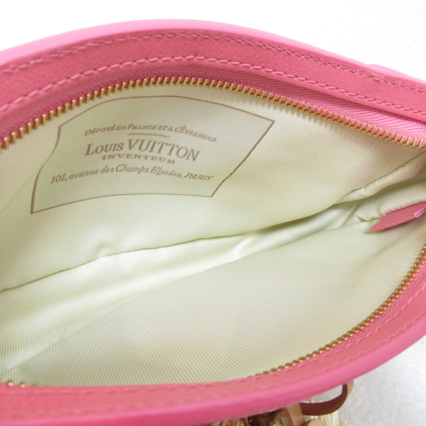 Louis Vuitton Pochette Accessoires Accessory Pouch Pink Rose PVC coated canvas Monogram Sabia M93069