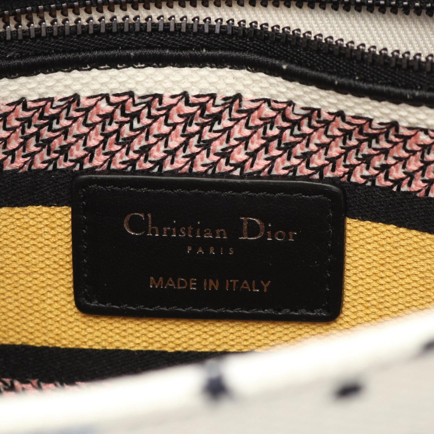 Christian Dior Multi-Color White Canvas Handbag ()