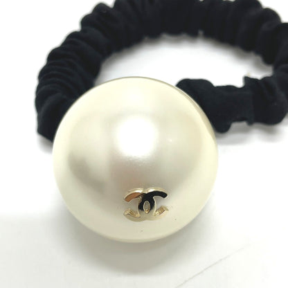 Chanel CC Mark F22V Hair rubber Black x White