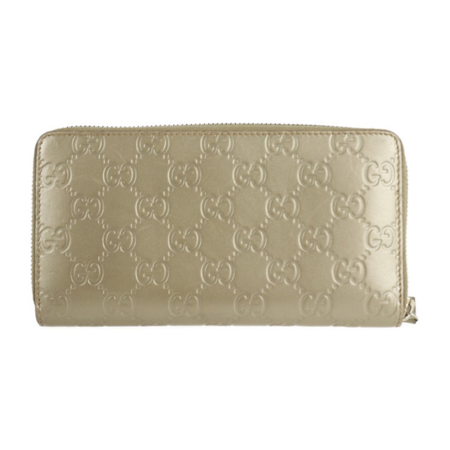 Gucci sima long wallet 388680 leather champagne gold ribbon