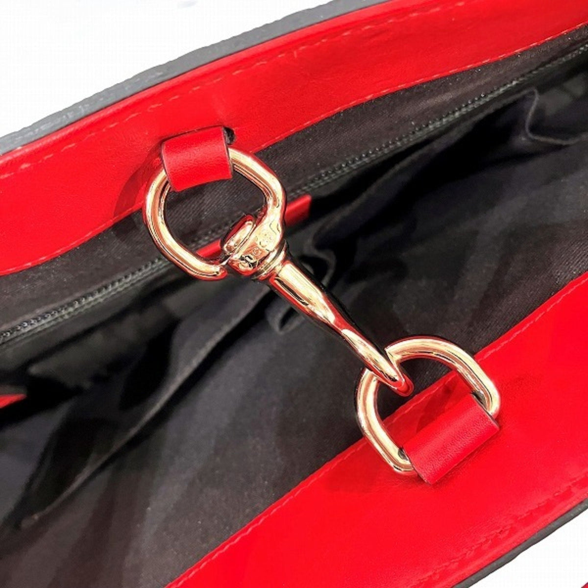 Gucci Red Color Leather Tote Bag