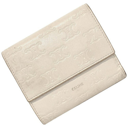 Celine Pink Triomphe 10B57 3BFU Leather Celine Ladies Tri-Fold Wallet Embossed