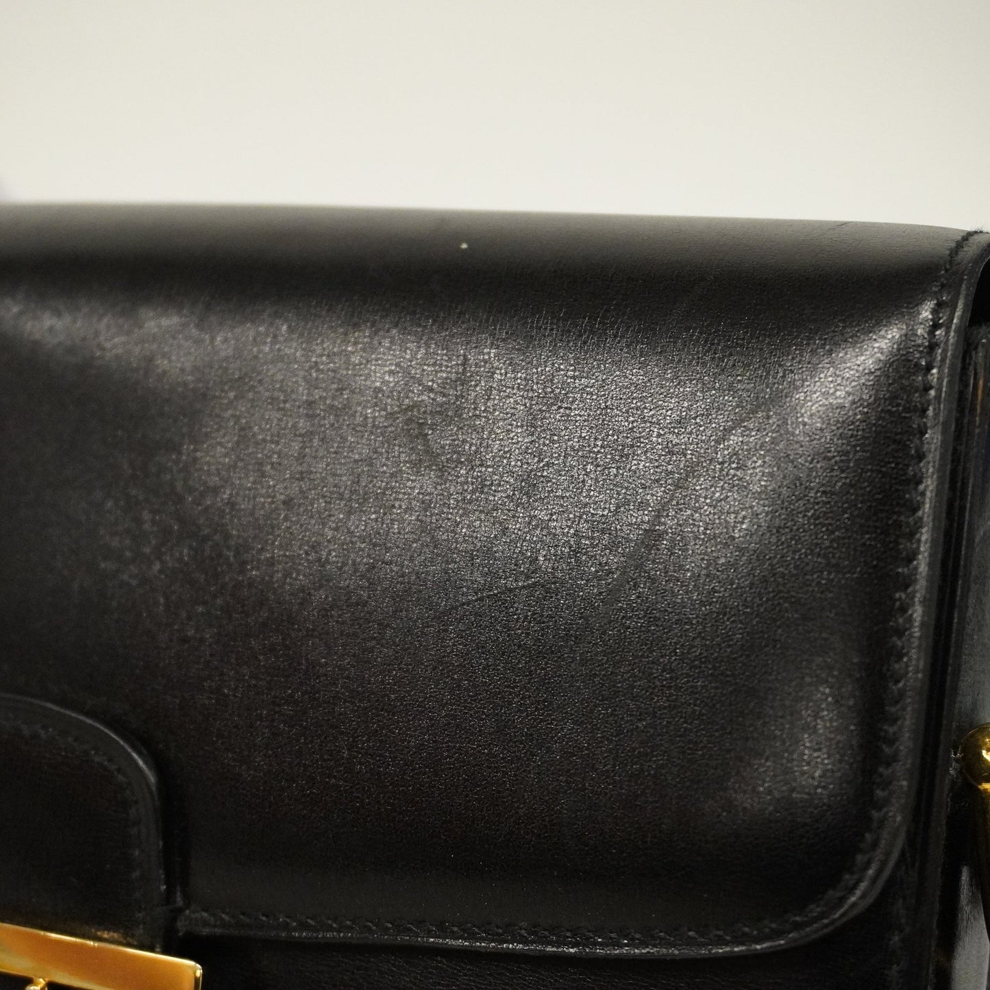 Celine  Shoulder Bag Carriage Metal Fittings Women's Leather Shoulder Bag