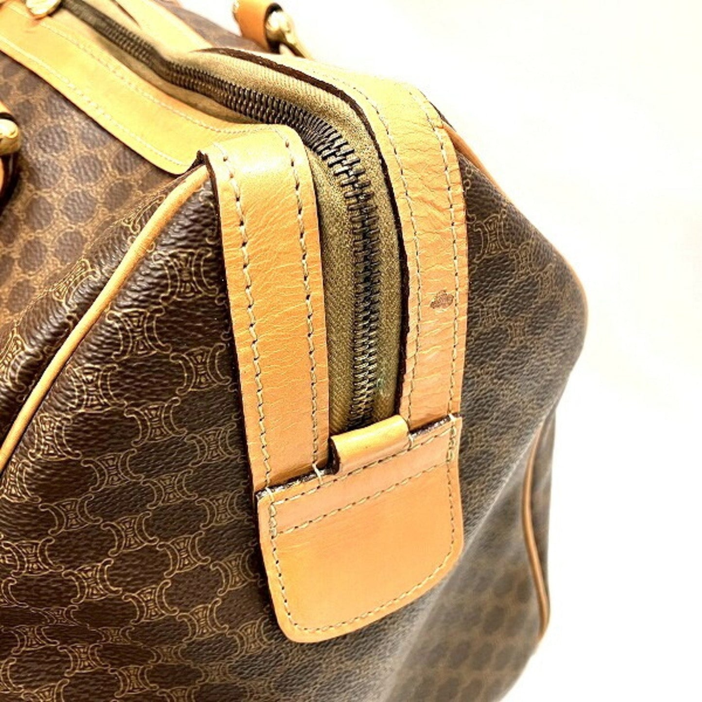 Celine Macadam Pattern PVC Bag Boston Unisex