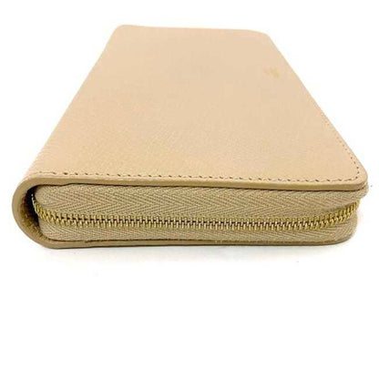 Celine round long wallet beige 10B55 3BEL 03ND large zip leather grain  ladies