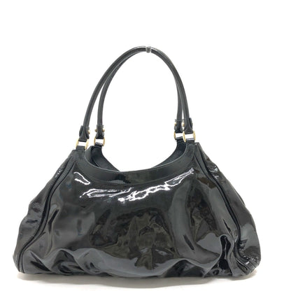 Gucci Black Patent Leather Tote Bag