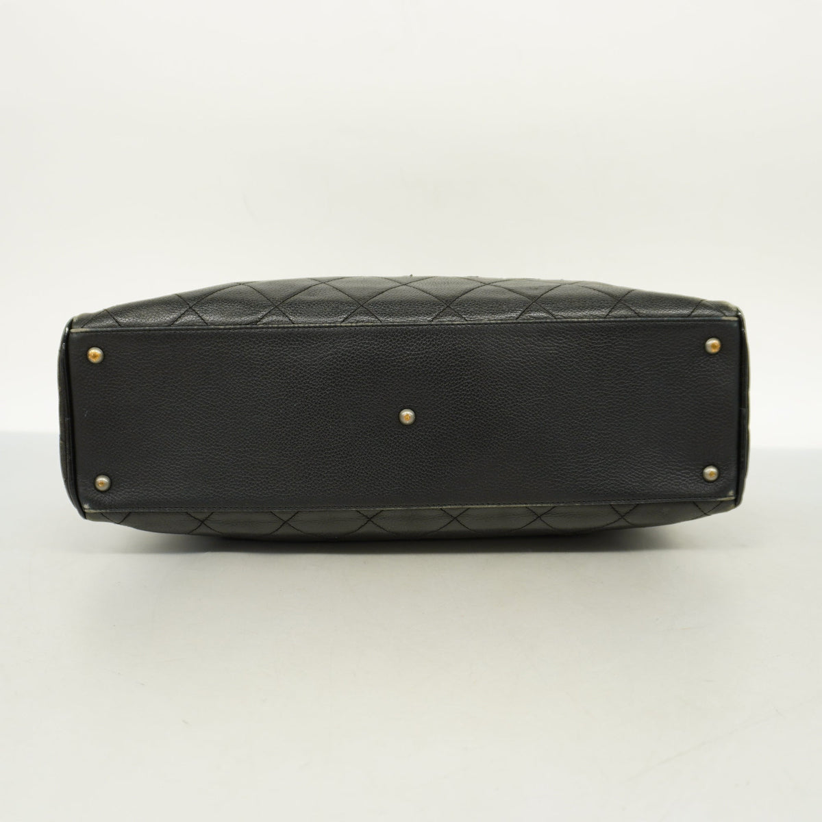 CHANEL   Matelasse Handbag Women's Caviar Leather Handbag Black